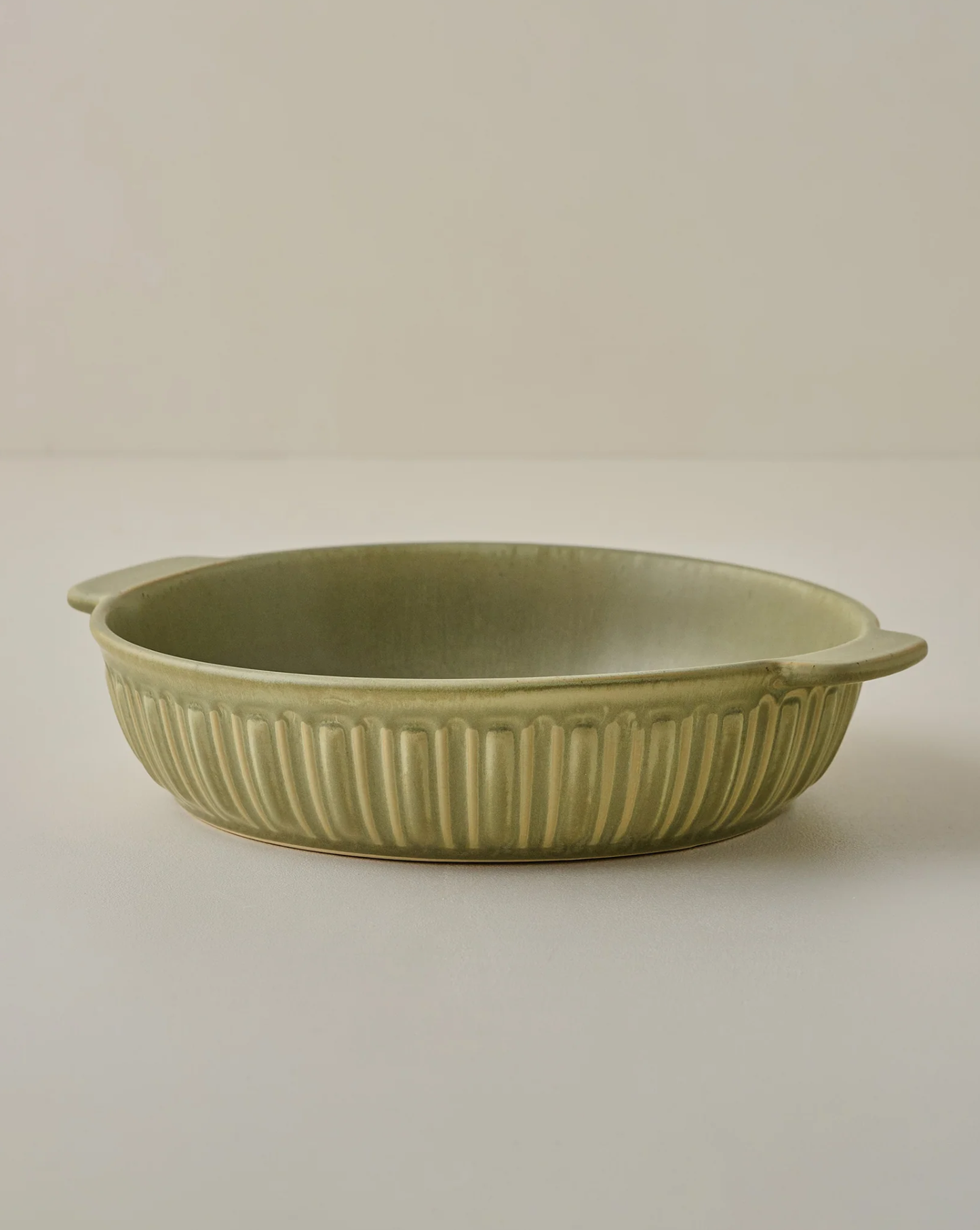 The Cottage Collection Laurel Green Round Baking Dish